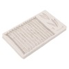 Silicone Mold Safe Elastic Grey Leaves Bamboo Design Tear Resistant