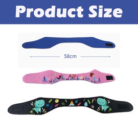 Wenyue Pack of 2 Swimming Headbands, Neoprene Swimming Bands, Waterproof Swimming Headband, Waterproof Headband Hair Band, for Swimming, Other Water Sports