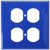 Leviton 2-Gang 2-Duplex, Receptacle Wallplate, Standard Size, Thermoplastic Nylon, Device