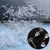 200 Pairs Clear Earrings, Clear Plastic Earring Backs for Sports,