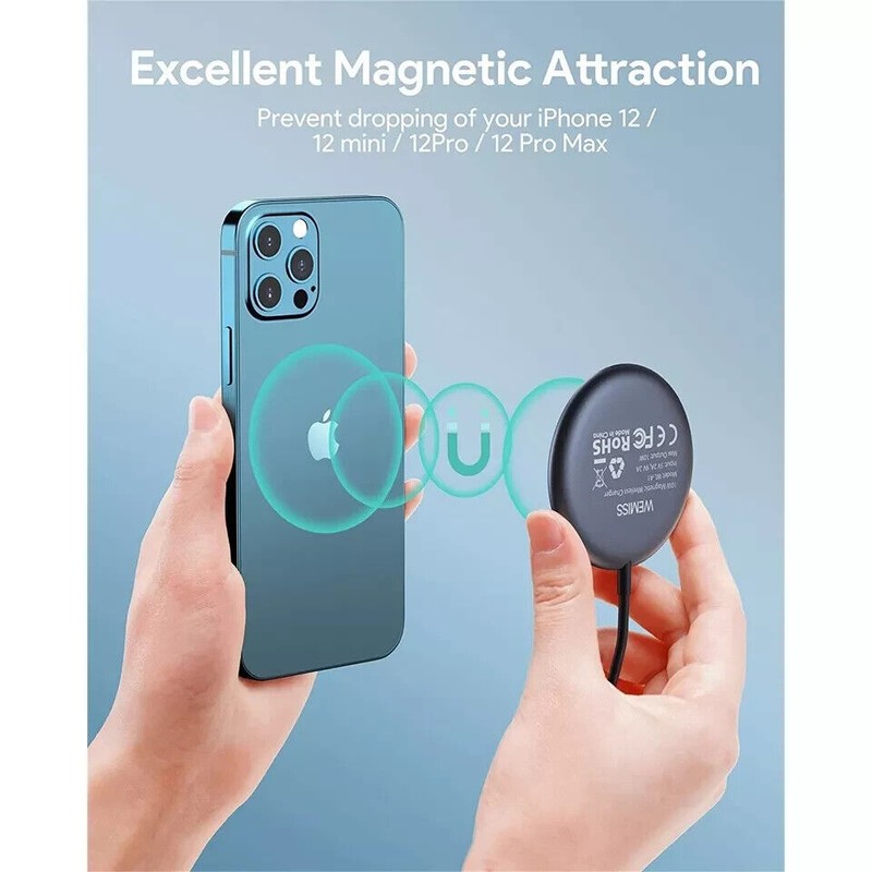 Wemiss WL-A1 Magnetic Wireless Charger MagSafe Charger with 20W USB