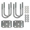 Brickyard U Bolt Kit for 5,200-7,000 lbs Trailer Axle, 3"