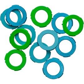Magura, Kit Di Coperture Per Pinza Freno, Pinza A 4 Pistoncini, Dal Ma2015 (Verde Neon, Ciano, Verde Menta) (Conf. = 12 Pezzi), Copertura Per Pinze Freno, Multicoloured, U, Unisex Adult.