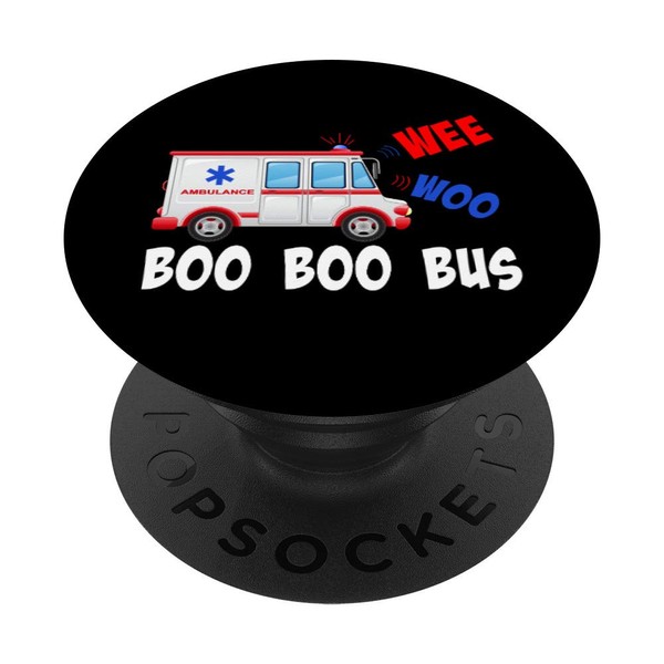 Wee Woo Ambulance Funny EMS EMT Paramedic Gift PopSockets PopGrip: