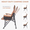 Camping Chairs for Adults, Adjustable Backrest Heavy Duty Oversized Folding
