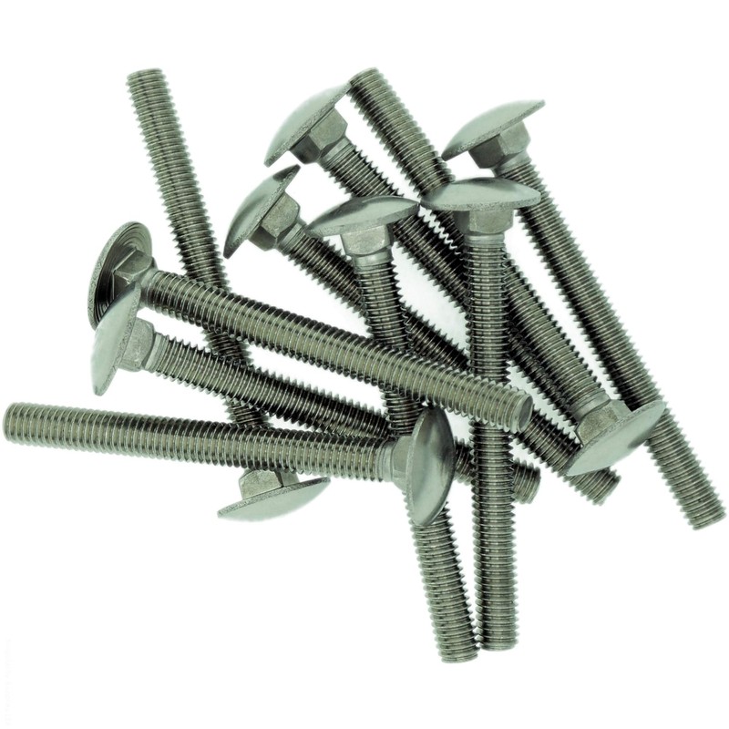 M5 (5mm x 45mm) Cup Square Carriage Bolt (Fully Threaded)