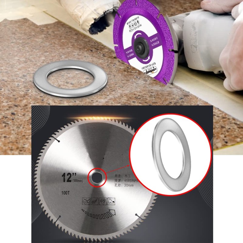 3pcs Saw Blade Adapter Bushing Washers, Metal Circular Saw Blade
