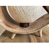 Real Coconut Leaf Table Bedside Lamp Electrial Light - Cream