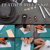 328PCS Leather Working Kit, Leather Working Tools with Manual -