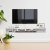 Pmnianhua Floating TV Console,55'' Wall-Mounted Media Console,Floating TV Cabinet,Modern Floating