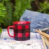 Now Designs Red Buffalo Check Heritage Stoneware Mug 12 oz,