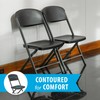 Lifetime Folding Chairs, Heavy Duty Foldable Chair Contoured for Comfort,