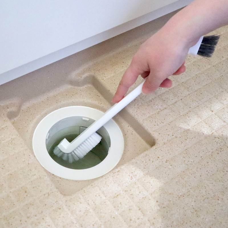 Towa Sangyo Bathroom Cleaning Brush, White, Approx. 12.6 x 2.0