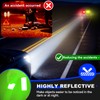 PHIXBEAR Super Reflection Reflective Stickers Magnet for Car, 10 Pcs