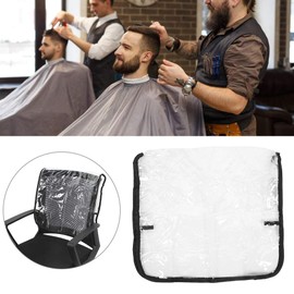 Chair Back Cover, Barber Beauty Salon Chair Protective Cover, Round Prevents Damage to Spa Salon Upholstery from Chemicals and Wear Salon Chairs Clear Chair Cover Equipment Clear Chair Cover