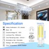 LFLAMPON G9 LED Light Bulbs 8W, G9 Bi Pin Base
