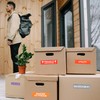 Bojueshaw 140pcs Home Moving Labels,14 Color-Coded Stickers for Moving Supplies,Cardboard