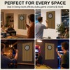 TEHAUX Felt Dart Board Wall Protector, Wood Grain Foldable Square