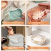 Pokmill Soap Case, Soap Dish with Lid, Soap Box, Solid