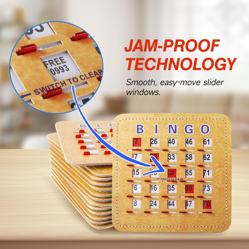 GSE Games & Sports Expert 5Ply Stitched Shutter Bingo Cards,
