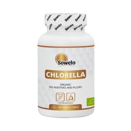 Sowelo Chlorella I Algae Capsules I Organic Chlorella Tablets 500 mg I Supplement 200 Tablets