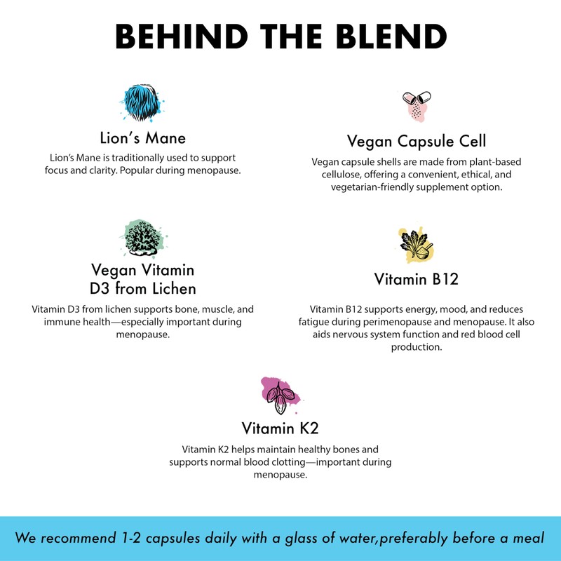 Love Mushrooms – Lion’s Mane Plus Magnesium Capsules | Cognitive