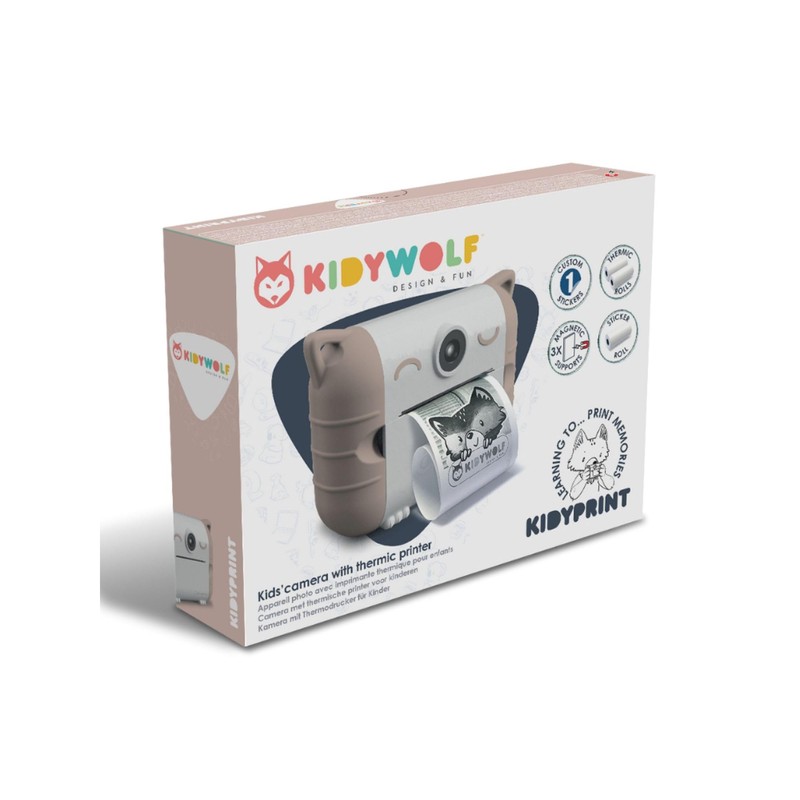 Instant Camera Pink with Thermal Printer Kidywolf