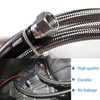 6AN 70" Transmission Fluid Oil Cooler Hose Line kit&Separator Clamp