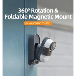 Honbobo Magnetic Holder for Insta360 GO 3S/Insta360 GO 3, Accessories Magnetic Table Stand Foldable 360° Rotating Holder Quick Release Bracket for Insta360 GO 3S/Insta360 GO 3