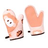 1 Pair Kitchen Oven Glove Excellent Insulation Anti Slip Thickened