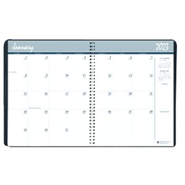 House of Doolittle 14-Month Recycled Ruled Monthly Planner, 11 x 8.5, Black Cover, 14-Month (Dec to Jan): 2022 to 2024