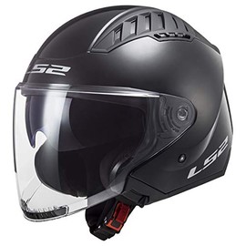 LS2 Helmets Copter Open Face Helmet (Gloss Black - Large)