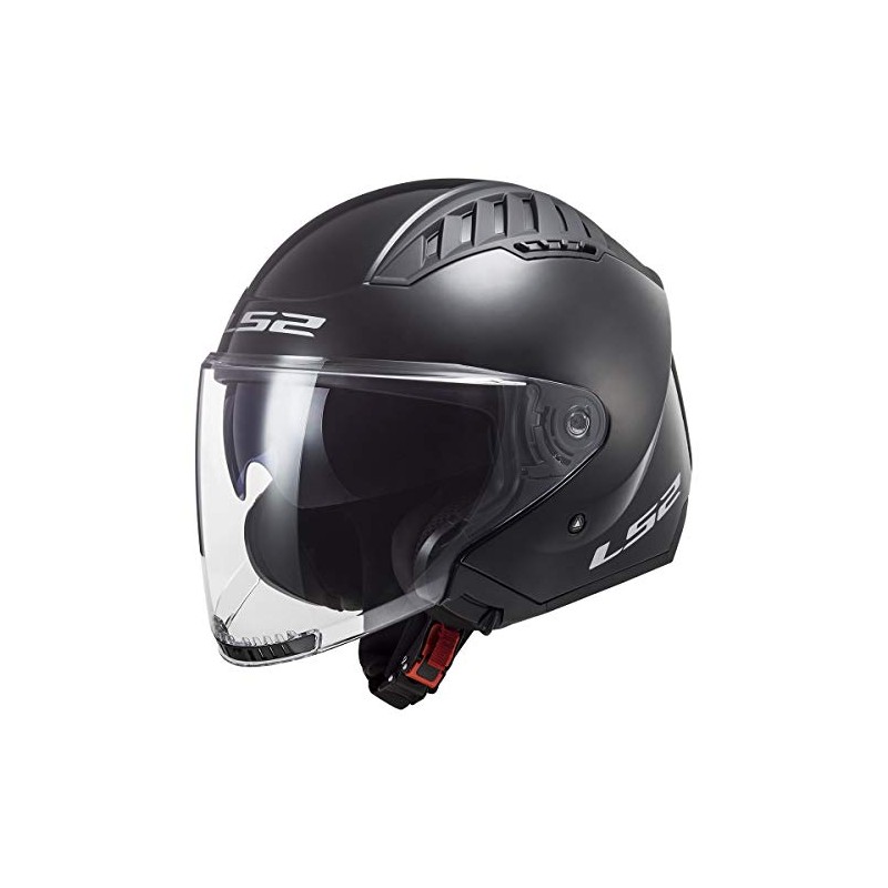 LS2 Helmets Copter Open Face Helmet (Gloss Black - Large)