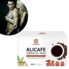 GANOHERB Maca Energy Coffee for Men, 5 Box ( 125 Packets )