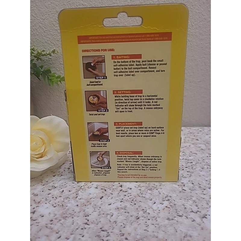 D-Con Disposable No View Snap Trap For Mice- Mouse Trap