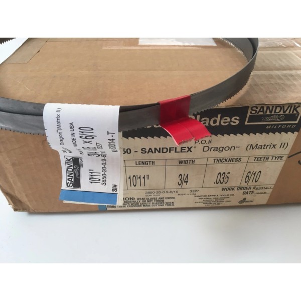 SANDVIK 10' 11" X 3/4" X .035" 6/10 VARI-TOOTH Band