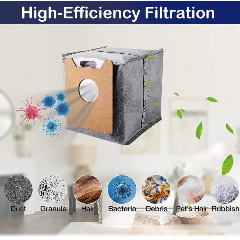 Derborisen【10 Pack】Replacement G40 vacuum accessories Vacuum Bags Compatible with eufy