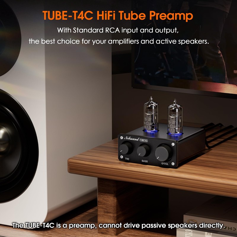 Nobsound Mini HiFi Tube Preamp: Class A Stereo Audio Preamplifier