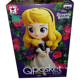 FIGURE Statue for Collector AURORA BRIAR ROSE Sleeping Beauty 6" Dark dress QPOSKET Banpresto
