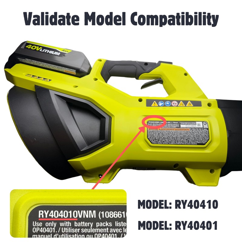 Wall Mount for Ryobi 40v Leaf Blower | Compatible with
