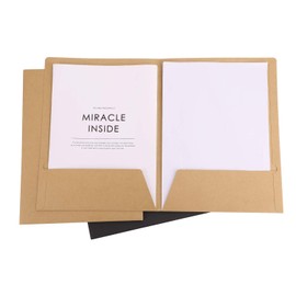 10pcs Kraft Paper Folder Set A4 File Folder File Folder Ring Binder File Folder Set File Folder Paper Collector for Office Conference Business