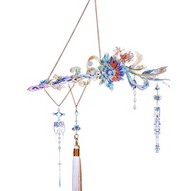 MU 3D Metal Puzzle for Adult Phoenix Hairpin in Sword, Jigsaw Metal Puzzle Model Kits Building DIY Birthday Xmas New Year Gift