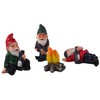 Exciting Secret Fairy Drunk Gnomes Set With Camp Fire -