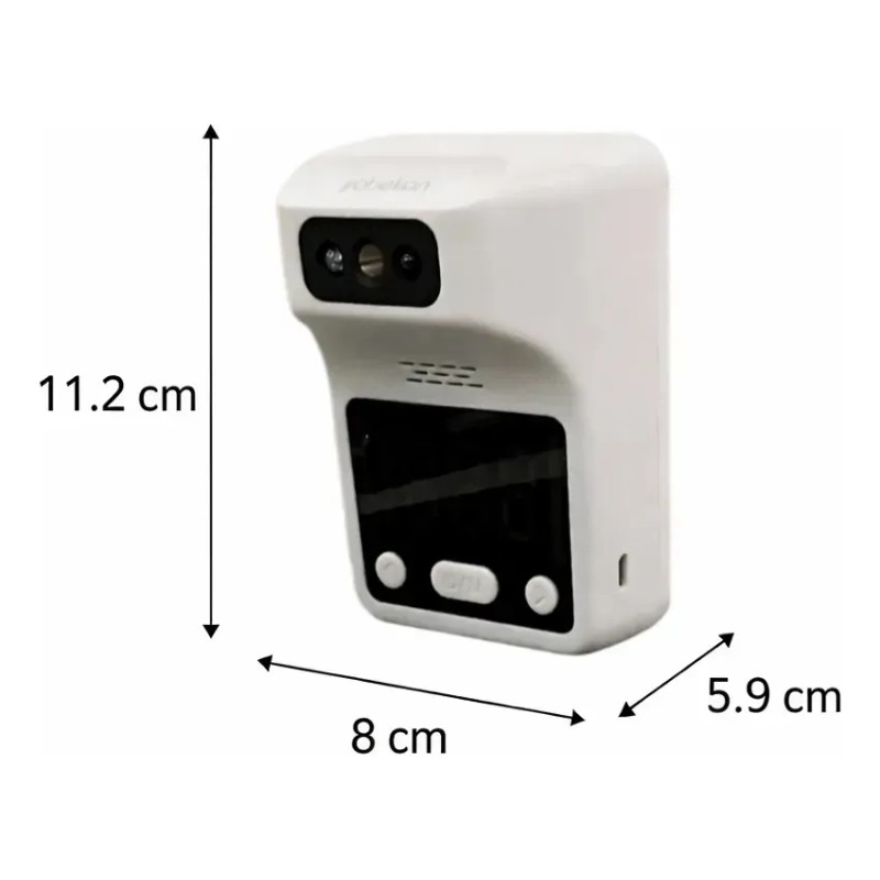 Termometro Digital De Pared Sin Contacto Color Blanco
