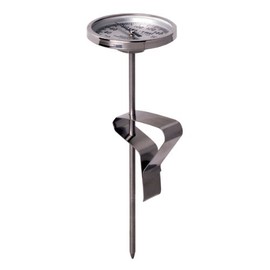 Tel-Tru LT225R Big Green Egg, Grill Dome, Kamado Replacement Thermometer, 2 inch dial, 5 inch stem, 150/750 Degrees F