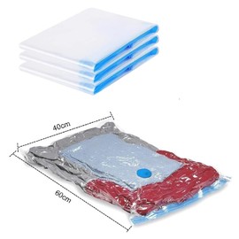 Vakuumbeutel für Kleidung, platzsparende Taschen, Vacuum Bags,Aufbewahrungsbeutel,3PC Wiederverwendbar Vakuumbeutel Aufbewahrungsbeutel Reise Vakuum Luftdichten Aufbewahrung Kleidung Decken 60x40cm