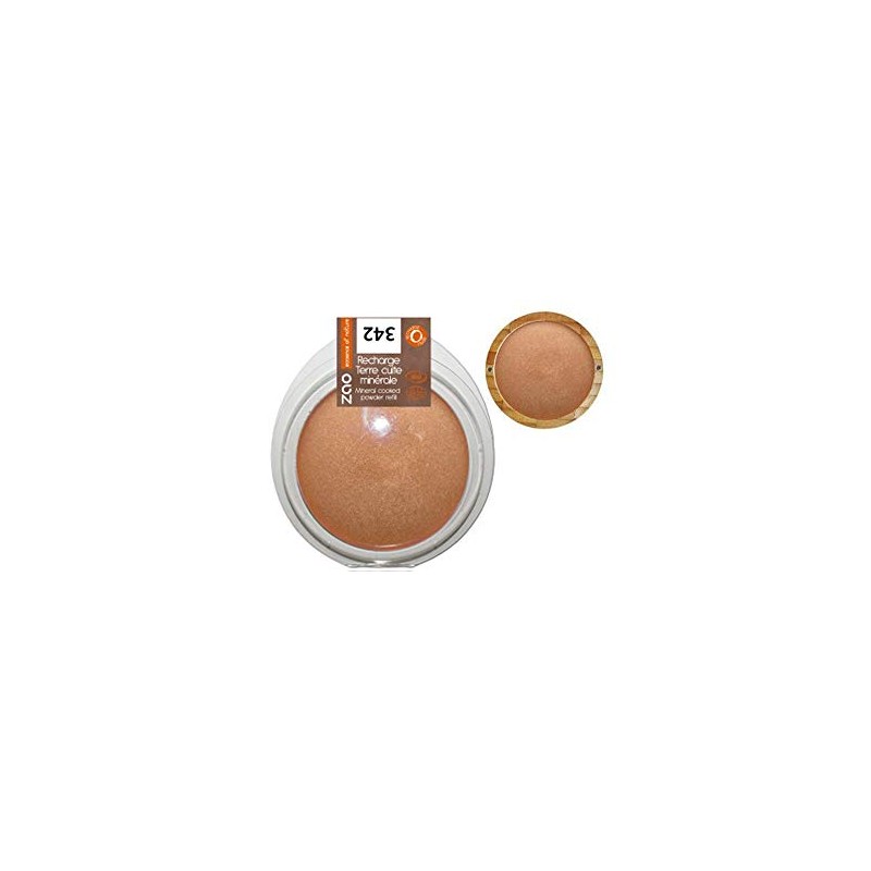 Zao 342 Copper Bronze Bronzer Refill Mineral Cooked Powder Refills (Bronzing)