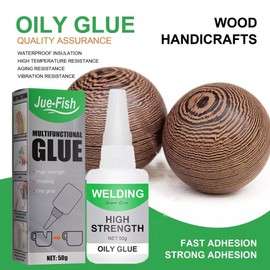 JUE-FISH 3PCS Welding High Strength Oily Glue Plastic Super For Resin Ceramic Glue Glass