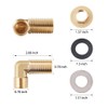 Wall Mount Commercial Faucet Installation kit,Brass 90 dergee backsplash Mount