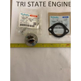 Kubota GENUINEOEM KUBOTA THERMOSTAT & GASKET 15531-73014 16851-73270 D722 DF752 WG752